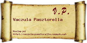 Vaczula Pasztorella névjegykártya